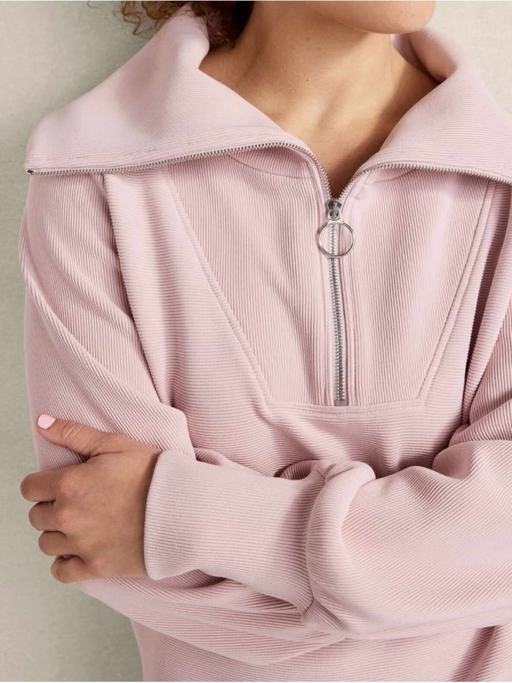 Varley Vine Pink Half-Zip Pullover